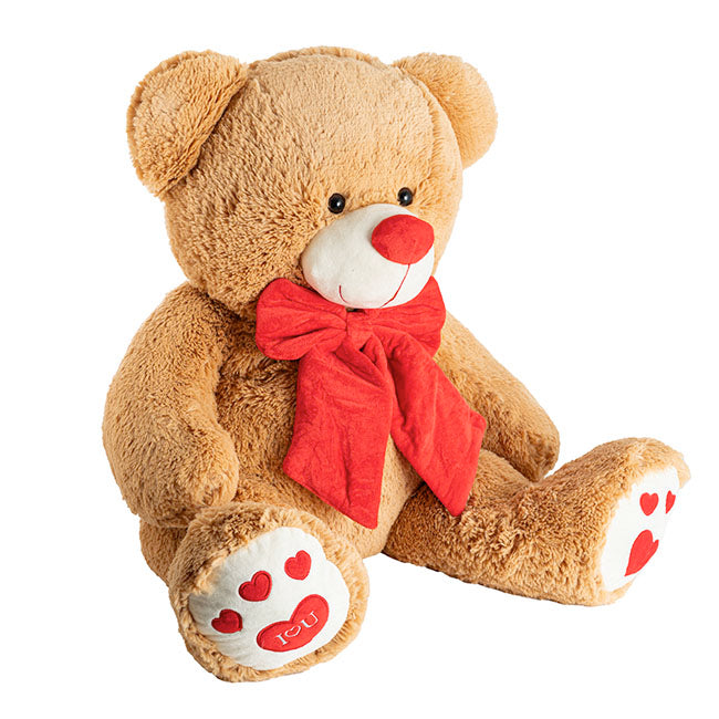Billy the I Love You Giant Teddy Bear Brown (90cmHT/60cm)