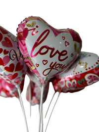 Assorted Foil Valentines Day Balloons